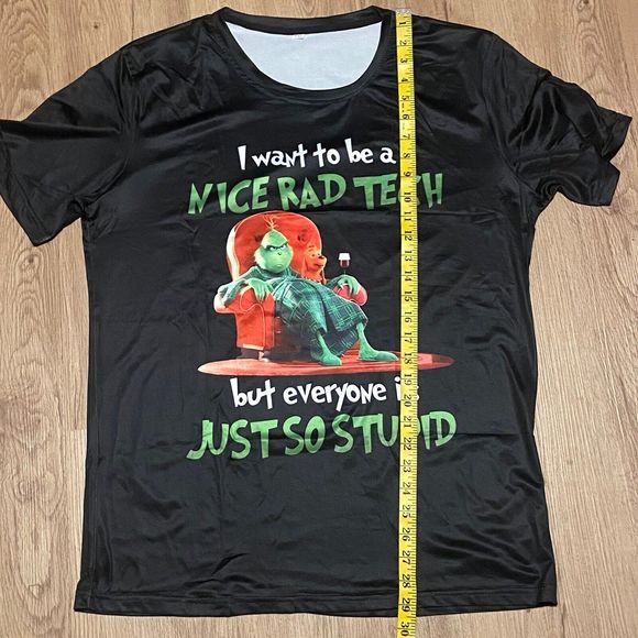 The Grinch Nice Rad Tech Black t-shirt Men's XXL - Picture 7 of 7